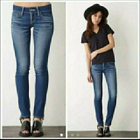 MOUSSY Dark Wash Blue Skinny Jeans 25 - Picture 2 of 10